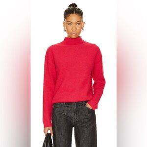 NWT Stitches & Stripes Fuschia Pink Remy Mock Neck Sweater | Size Medium